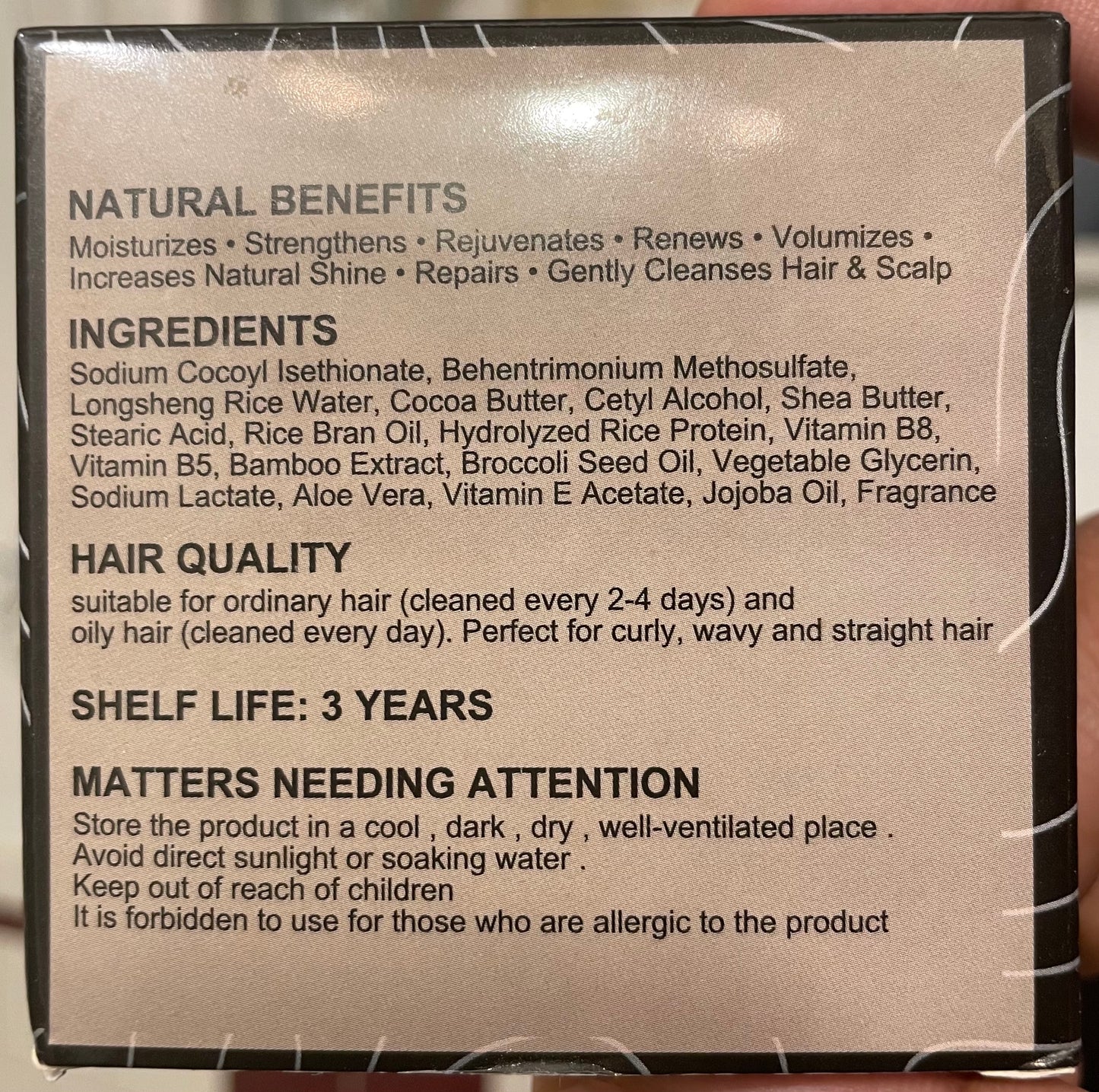 Anti-Hair Loss Rice Shampoo Soap