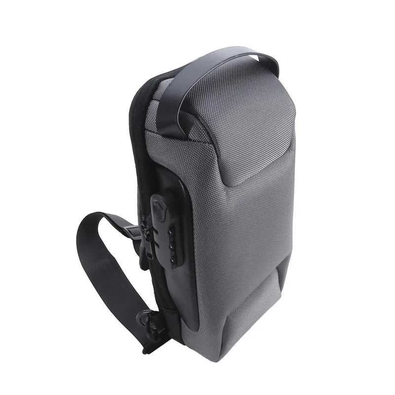 Men's Usb Crossbody Waterproof Shoulder Bag