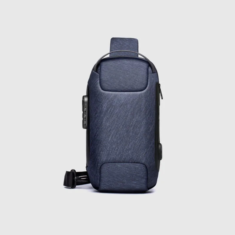 Men's Usb Crossbody Waterproof Shoulder Bag