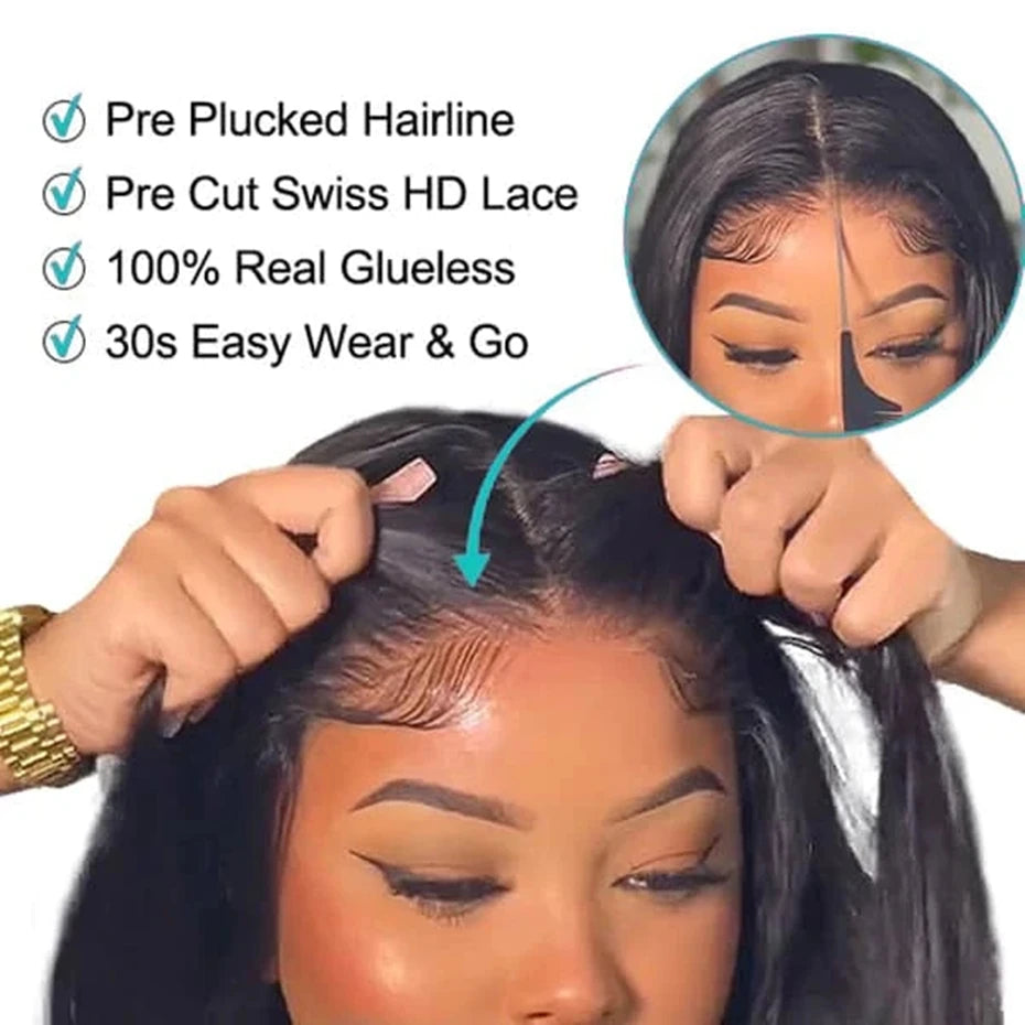 Body Wave Glueless Pre Cut Lace Wig