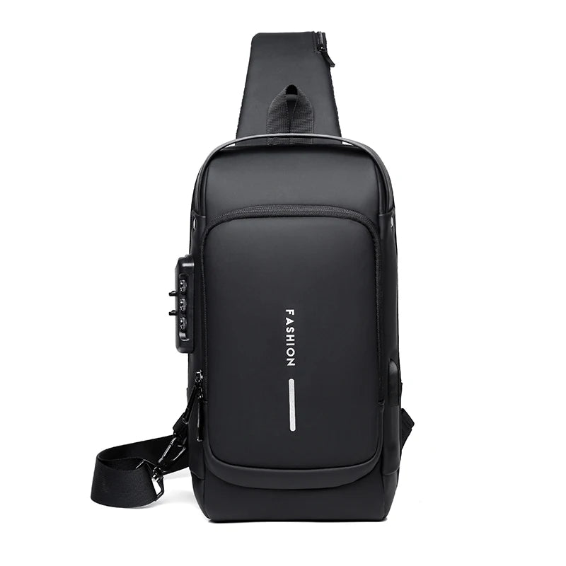 Men's USB Shoulder Bag