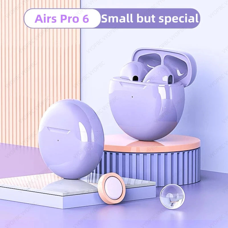 Air Pro 6 TWS Wireless Bluetooth Earbuds w/ Microphone