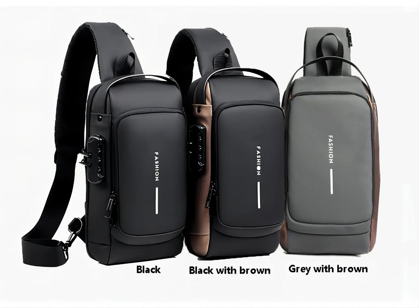 Men's USB Shoulder Bag