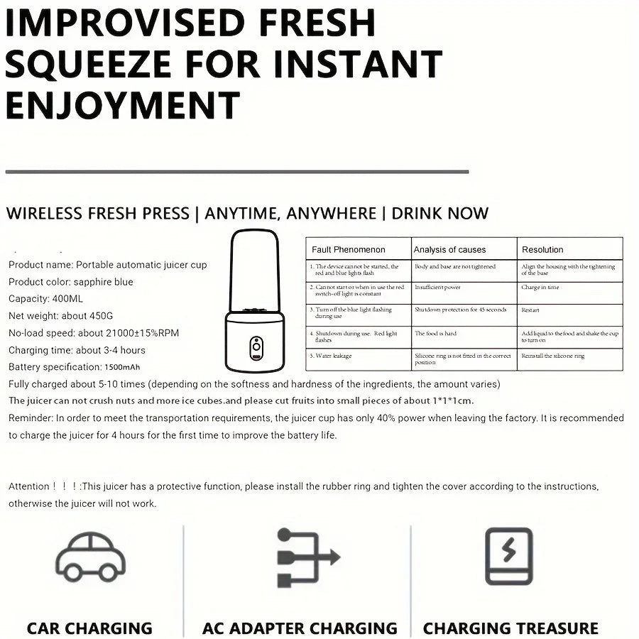 6 Blades Electric Juicer