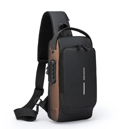 Men's USB Shoulder Bag