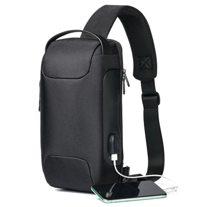 Men's Usb Crossbody Waterproof Shoulder Bag