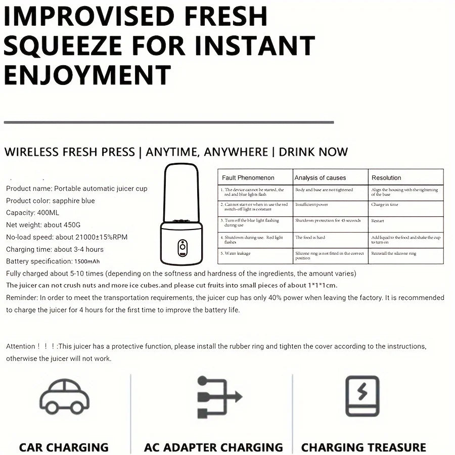 6 Blades Electric Juicer